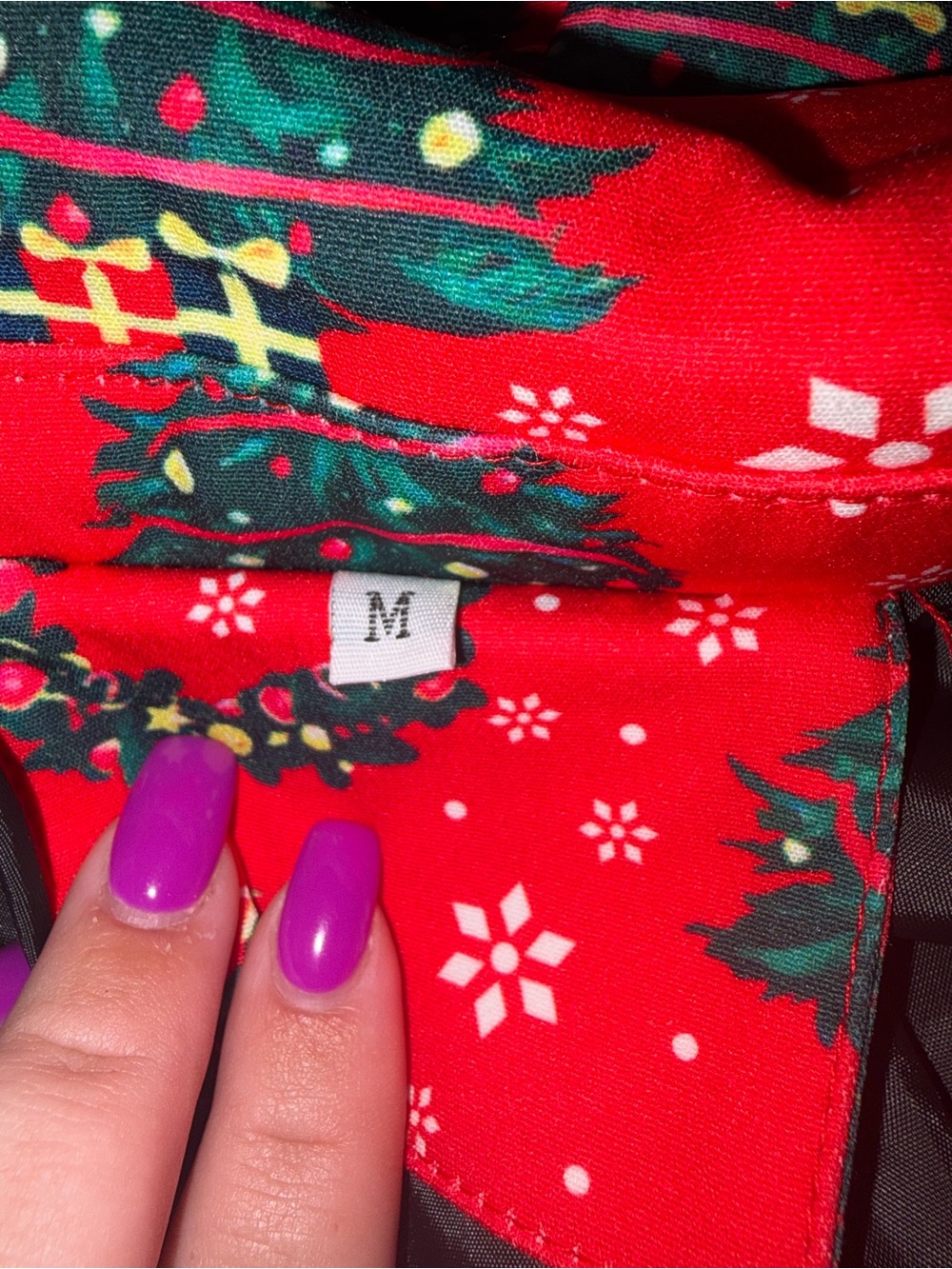 🆕💜Men’s Christmas Tree & Wreath Holiday Blazer Jacket Red Size M Single Button - Picture 9 of 10